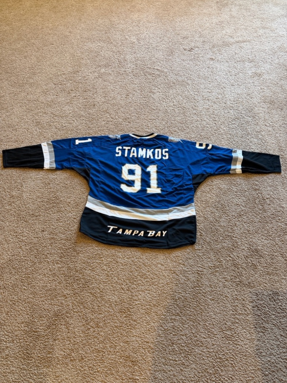 Vintage Stamkos Tampa Bay Lightning Screen Print Hockey Jersey